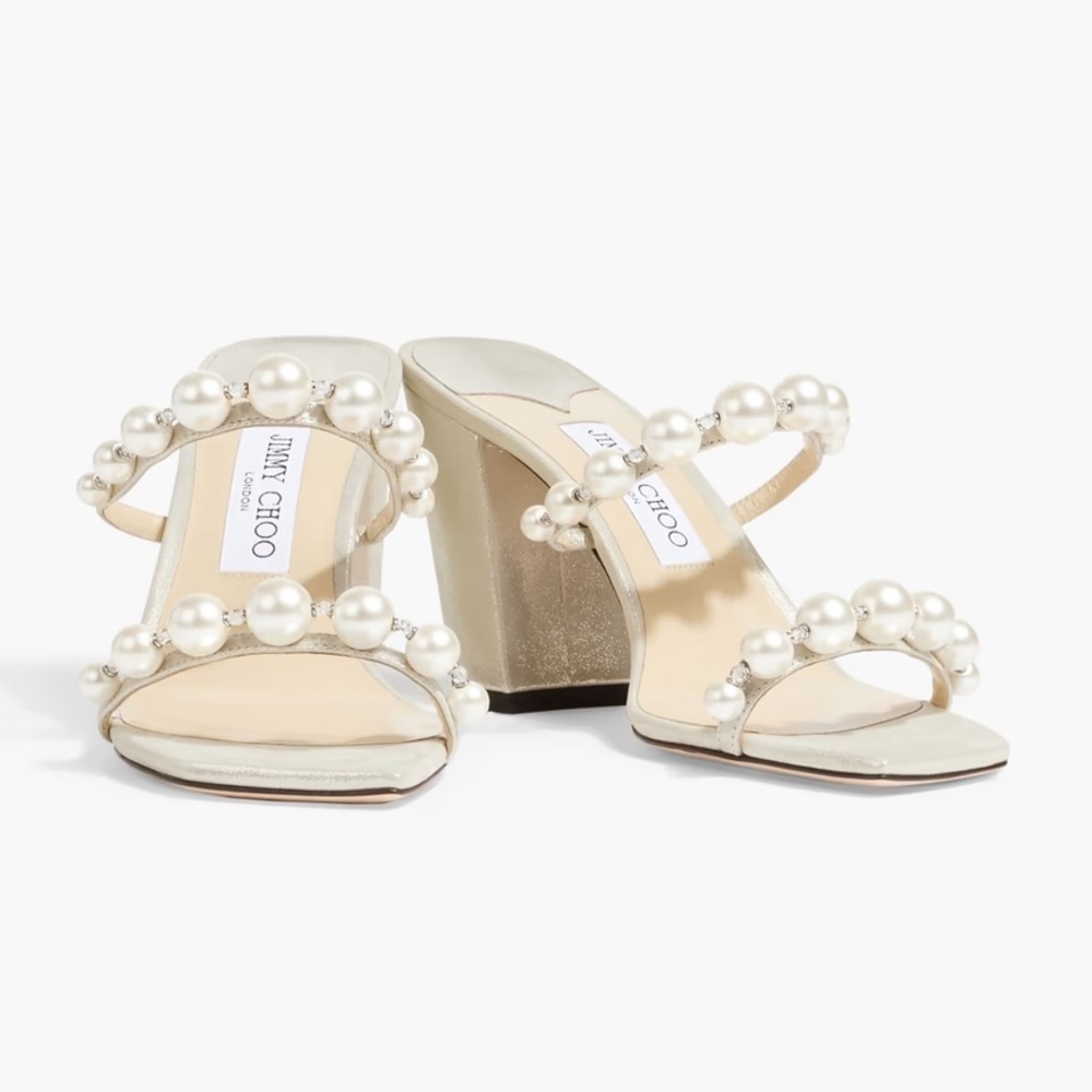 Jimmy Choo Amara Pearl Heels - Picture 3 of 17